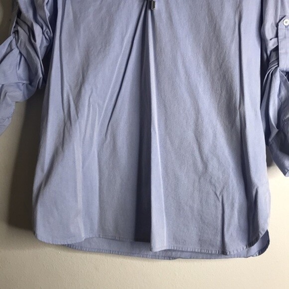 Calvin Klein Women's Lace Up Poplin top size medium - Picture 4 of 12